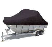 Coperture per Barche, Telo copribarca impermeabile da 11-27 piedi, per barche, tessuto Oxford 420D resistente ai raggi UV, impermeabile, antivento, per pesca, scafo a V, nero, 12x14 piedi = 450x230 c