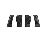 Coperture per binari in ABS nero per Honda CR-V 07-10 tetto in ABS nero | Robusta plastica ABS, finitura nera, resiste ai raggi UV e all'usura, adatta ai modelli 2007-2010, previene la ruggine