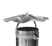 Coperture per camini CAP per esterni - Colpo cono per tetto in acciaio inossidabile, top resistente per la ventilazione domestica | Scudo per tubi esterni per spazio di cottura, e