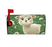 Coperture per cassette postali a forma di pecorelle con simpatici cartoni animati, avvolgimenti magnetici, copertura per cassette postali, decorazione per la casa, giardino, 25,5x21 pollici