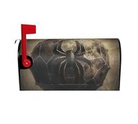 Coperture per cassette postali a forma di ragnatela con palline magnetiche, coperture per cassette postali, decorazioni per la casa, da giardino, 21x18 pollici