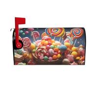 Coperture per cassette postali Color Candy, avvolgimenti magnetici, copertura per cassette postali, decorazione per la casa, giardino, 25,5x21 pollici