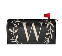 Coperture per cassette postali con monogramma classico, lettera W, avvolgimenti magnetici, copertura per cassette postali, decorazioni per la casa e il giardino