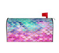 Coperture per cassette postali con squame di sirena colorate 01, avvolgimenti magnetici, copertura per cassetta postale, decorazione per la casa e il giardino