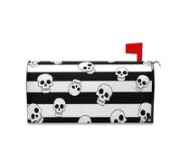 Coperture per cassette postali con teschio vintage nero e bianco per l'estate e l'autunno, 45,7 x 52,6 cm, Caja de correos