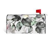 Coperture per cassette postali magnetiche con rosa acquerello bianco acquerello floreale copertura per cassetta postale personalizzata copertura decorativa per cassetta della posta di benvenuto per
