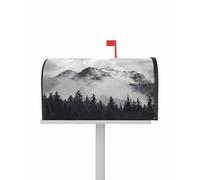 Coperture per cassette postali magnetiche Snow Mountain, dimensioni standard 21 x 25,5 pollici, scenario le, stile vintage, decorative, per giardino, cortile, casa, decorazione per esterni