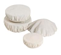 Coperture per ciotole in tessuto elasticizzato, riutilizzabili, coperchi per insalata in tessuto elastico, per pane a prova di impasto, macedonia di frutta, avanzi di servire cucina e picnic