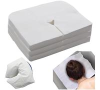 Coperture Per Culla A Faccia Da Tavola Massaggi - 100 Pezzi Usa E Getta Non Tessuti Teste Di Poggiatesta | Coperture Per Cuscini Facciali Morbidi | Asciugamani Per Cassa Di Massaggio Per Salone Di Bel