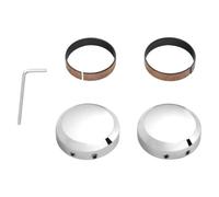 Coperture per dadi superiori dello stelo della forcella anteriore del motociclo compatibili con le parti del motociclo automobilistico Sportster 2014-2020 Softail 2009-2020(Chrome)