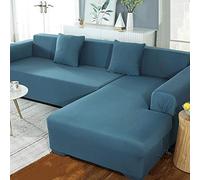 Coperture per Divano sezionali 1 pz Coperture per Divano a Forma di L Morbidezza Slipcovers L-Type Polyester Fabric Stretch Sofa Covers (L Divano Acquista 2 Pezzi)