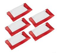 Coperture per esche da pesca in PVC, set da 5 pezzi, trasparenti, con chiusura sicura per organizzare attrezzatura e grovigli di ami (piccolo giallo)