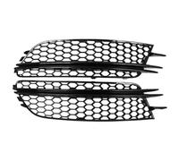Coperture Per Fendinebbia Per A6 C7 Pre-facelift 2012 2013 2014 2015 4G0807681 4G0807682 2 Pezzi Paraurti Anteriore Fendinebbia Griglia Lampada Griglia A Nido D'ape(Glossy Black Stripes)