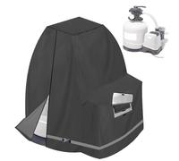 Coperture per filtri per piscina, avvolgimento per pompa per piscina, rivestimento argento 420D, copertura filtro anti-UV, impermeabile, regolazione 35-40 cm protezione per bambini
