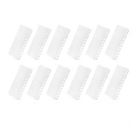 Coperture per fori modulari per scatola dei fusibili, compatibili con Legrand Hager per pannelli elettrici Schneider, slot in plastica bianca per guida DIN, 24 pezzi (24 pezzi)