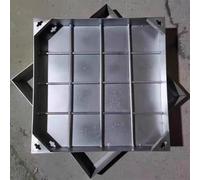 Coperture per fosse settiche invisibili, personalizzabili, 30,5-106,5 cm, copertura quadrata resistente e telaio per vialetti/sentieri/strade (95 x 95 x 5 cm) - accessorio per esterni