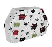 Coperture per fumatori da 165 cm in materiale resistente agli strappi e allo sbiadimento per esterni Copre fumatori Ninja Cute Doodle