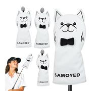 Coperture per il golf club per legno, copertina del golf club,Coperture per guidatore di design 4x per cani per uomini da | Iestiri resistenti all'usura con fodera morbida, per