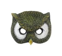 Coperture per il viso di Halloween, copriviso gufo,Cos per adulti | Decorazione di carnevale mezza faccia in PU, accessori cosplay di Halloween unici per uomini e donne