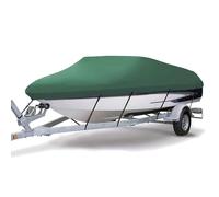 Coperture per kayak da esterno, Telo copribarca in tela di poliestere grado marino multicolore 11-22 piedi for imbarcazioni con scafo a V(Green,17~19ft)