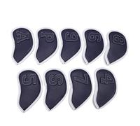 Coperture per la testa di ferro da golf impostano maniche protettive per la protezione solare impermeabili per le mazze da golf materiale pluh 9 pezzi (Blu)
