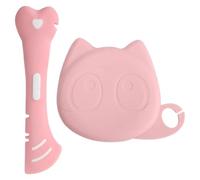 Coperture per Lattine per Animali,2 Pezzi,Coperchi in Silicone per Barattoli di Cibo,Cucchiaio In Silicone,Universale Coperchi per Scatolette di Cibo per Animali