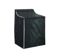 Coperture per lavatrice e asciugatrice, Copri lavatrice 2 pezzi nero for lavatrici e asciugatrici a carico superiore Cerniera 29x28x40 pollici