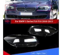 Coperture per lenti faro lato sinistro destro per BMW Serie 5 F10 F11 F18 518d 525d 535d 2010-2016 Faro Paralume trasparente Ricambi auto