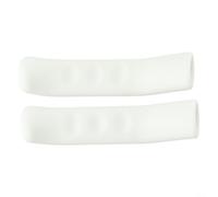 Coperture per leva del freno della bicicletta, in TPR antiscivolo, ammortizzanti, ergonomiche, per mountain bike, ciclismo su strada, protezioni per la presa sul bagnato (bianco)
