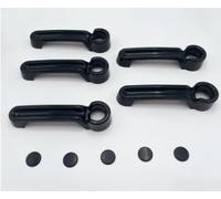 Coperture per maniglia e portellone posteriore per Jeep WRANGLER JK JKU 2007-2018, guscio protettivo in ABS nero, per una facile installazione, set da 5 pezzi