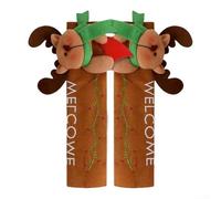 Coperture per maniglie degli elettrodomestici da cucina con design di uomo delle spezie per le vacanze, proteggono le maniglie del frigorifero e della lavastoviglie da sporco e impronte digitali, si