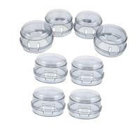 Coperture per Manopole Fornello Gas 8 Pezzi in Pvc Nero Cucina | Protezione Ragazzo Ragazza e Animali, Visibilità Completa, Resistenza al Calore, Difesa da Grasso e Schizzi