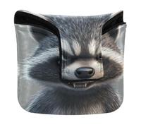 Coperture per mazze da golf con chiusura magnetica, per uomini e donne, impermeabile, in pelle ecologica in poliuretano, motivo cartone animato, divertente, con rabbia