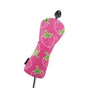 Coperture per mazze da golf, impermeabili, anti-usura, protezione per la testa del mazzo, custodia protettiva a forma di fragola, per vacanze, campi da golf, campi da golf, campi da guida, pratica