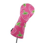 Coperture per mazze da golf, impermeabili, anti-usura, protezione per la testa del mazzo, custodia protettiva a forma di fragola, per vacanze, campi da golf, campi da golf, campi da guida, pratica
