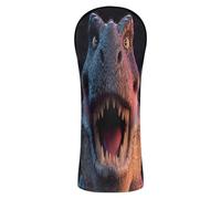 Coperture per mazze da golf in pelle PU T-rex con targhetta numerica per protezione legno para carro de golf