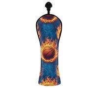 Coperture per mazze da golf per driver ibrido in legno fresco palloni da basket blu in pelle PU con etichette intercambiabili, per uomini e donne