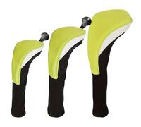 Coperture per mazze da golf - Poliestere | Attrezzature di protezione in rete da 3 pezzi | Coperture per la testa del conducente di golf a collo lungo | Uomini Donne Fan dello sport Campo di pratica