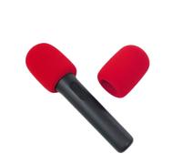 Coperture per microfoni in schiuma, coperture antivento per JBL PartyBox Encore/PartyBox Encore2, schermo in schiuma di spugna per microfono (rosso)