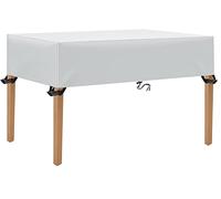 Coperture per Mobili da Giardino 140x80x60cm Copertura Tavolo Sedie Esterno Telo Copri Tavoli da Terrazza Quadrato 600D Oxford Impermeabile Anti-UV Antivento Copertura da Tavolo da Giardino