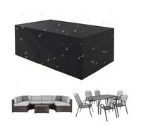 Coperture per Mobili Da Giardino 160x160x75cm/LxWxH Copertura per Mobili Da Giardino Idrorepellente Antivento Anti-Uv Copritavolo Esterno Impermeabile per Coperture Arredo Esterno, Sedie, Divano