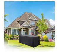 Coperture per Mobili da Giardino 260x165x80cm/LxWxH ImpermeabileTessuto Oxford 420D Copertura per Tavolo Giardino, Copertura Tavolo Esterno Copritavolo Telo Copri Mobili da Esterno Antipolvere Nero