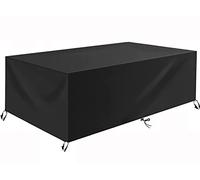 Coperture per Mobili da Giardino Copertura Tavolo Sedie Esterno Telo Copri Tavoli da Terrazza Quadrato 600D Oxford Impermeabile Anti-UV Antivento Copertura da Tavolo da Giardino 140x65x75cm