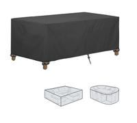 Coperture per Mobili da Giardino, copridivani per mobili Rettangolare, large Copertura Tavolo Esterno Impermeabile Resistenza ai Raggi UV Antivento 420D Oxford Copertura Protettive 78x74x63cm