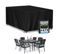 Coperture per Mobili da Giardino, Oxford Copertura Tavolo Sedie Esterno Telo Copri Tavoli da Terrazza Quadrato Impermeabile Antivento Copertura da Tavolo da Giardino
