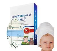 Coperture per orecchie impermeabili adesivi per orecchie | 60 pz copriorecchie impermeabili | Coperture adesive di protezione per le orecchie per nuotare Coperture adesive per le orecchie per la