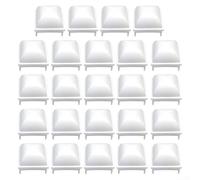 Coperture per pali di recinzione per piscine realizzate per adattarsi a pali quadrati cavi da 1 5 pollici per la costruzione di piscine fuori terra (24 pezzi)