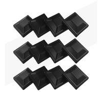 Coperture per pali in legno da 10 x 10 cm, protezioni per pali in plastica PP con viti, impermeabili e resistenti alle crepe, nero (12/24/32 pezzi), per interni da 3-5/8" (32 pezzi)