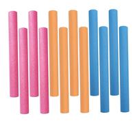 Coperture per pali per trampolino 12 pezzi Manicotti in schiuma per pali per trampolino 15 8 '' Coperture lunghe in schiuma 3 colori Sostituzione per protezione di sicurezza