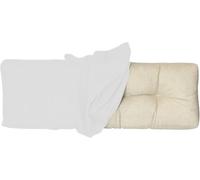 Coperture per panca da esterno/interno con er, ricambio per cuscini da 2/3 posti, 120 x 40 cm, 110 x 40 cm, 140 x 45 cm, 150 x 50 cm, antiscivolo, colore bianco, per sedie con finestra a bovindo